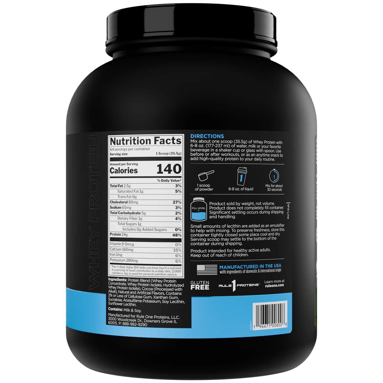 Протеин Rule 1 whey 2.2кг — изображение 2
