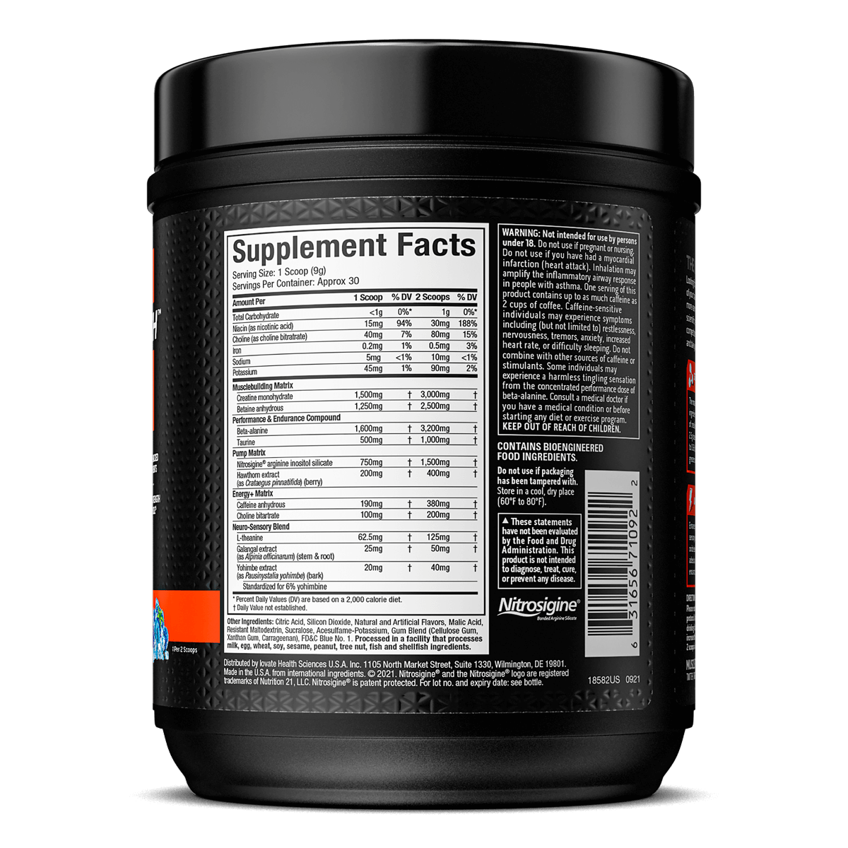 pre workout vapor x5 muscletech 30порц.