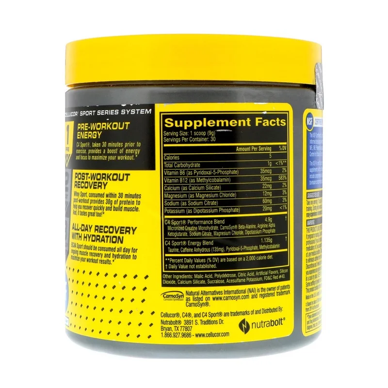pre workout cellucor c4 sport 30 порц.