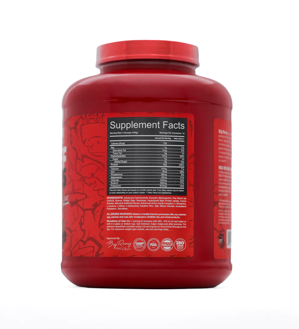 Гейнер Beef Mass Red Rex 2.7кг — изображение 2
