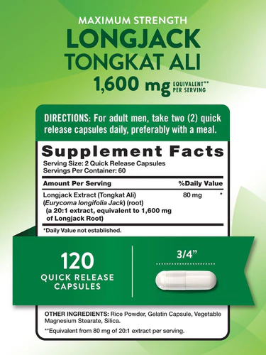Longjack Tongkat Ali Nature’s Truth 120 капс. — изображение 2