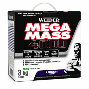 Гейнер Mega mass 4000 Weider 3кг