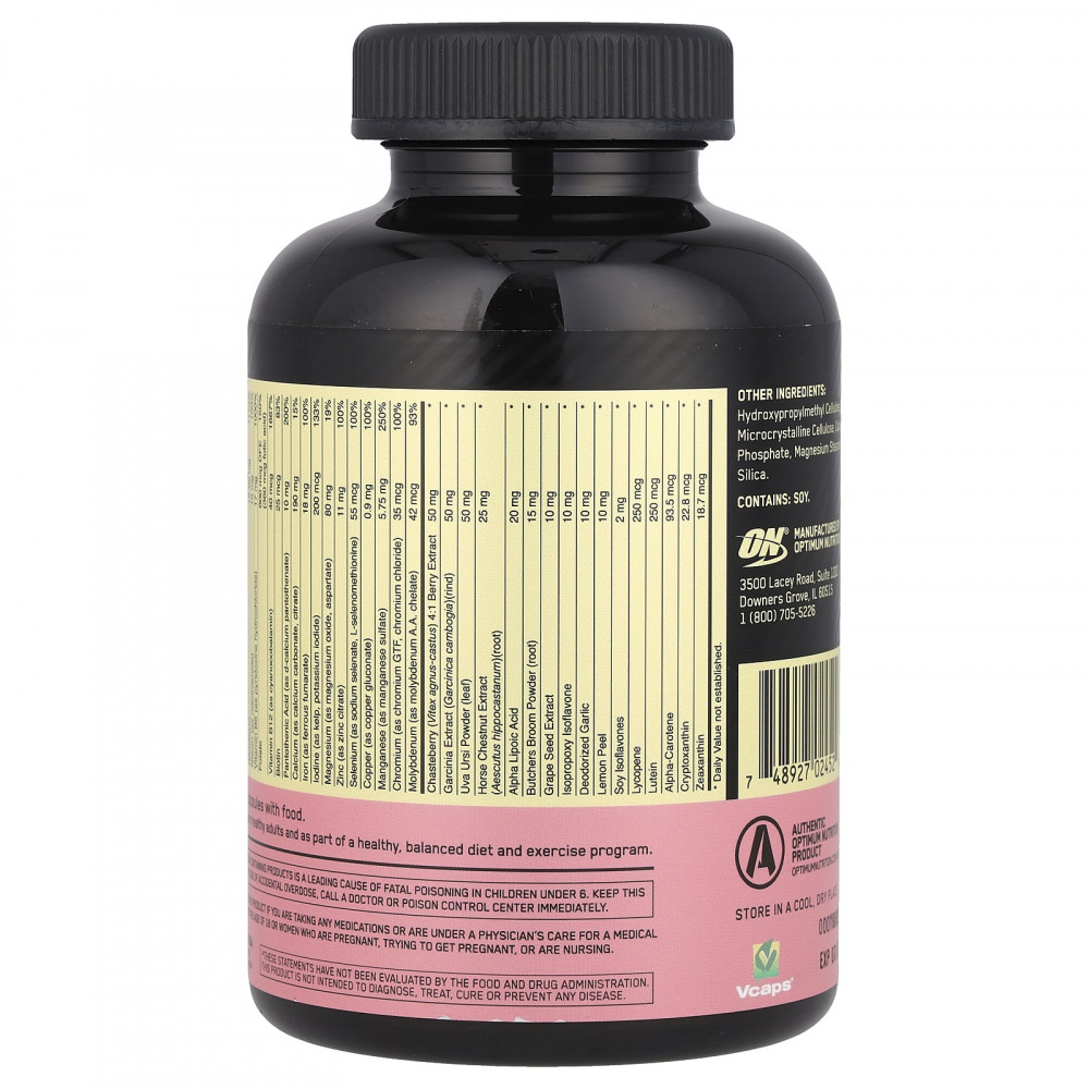 Мультивитаминный комплекс Opti-Women Optimum Nutrition 120 капс. — изображение 3