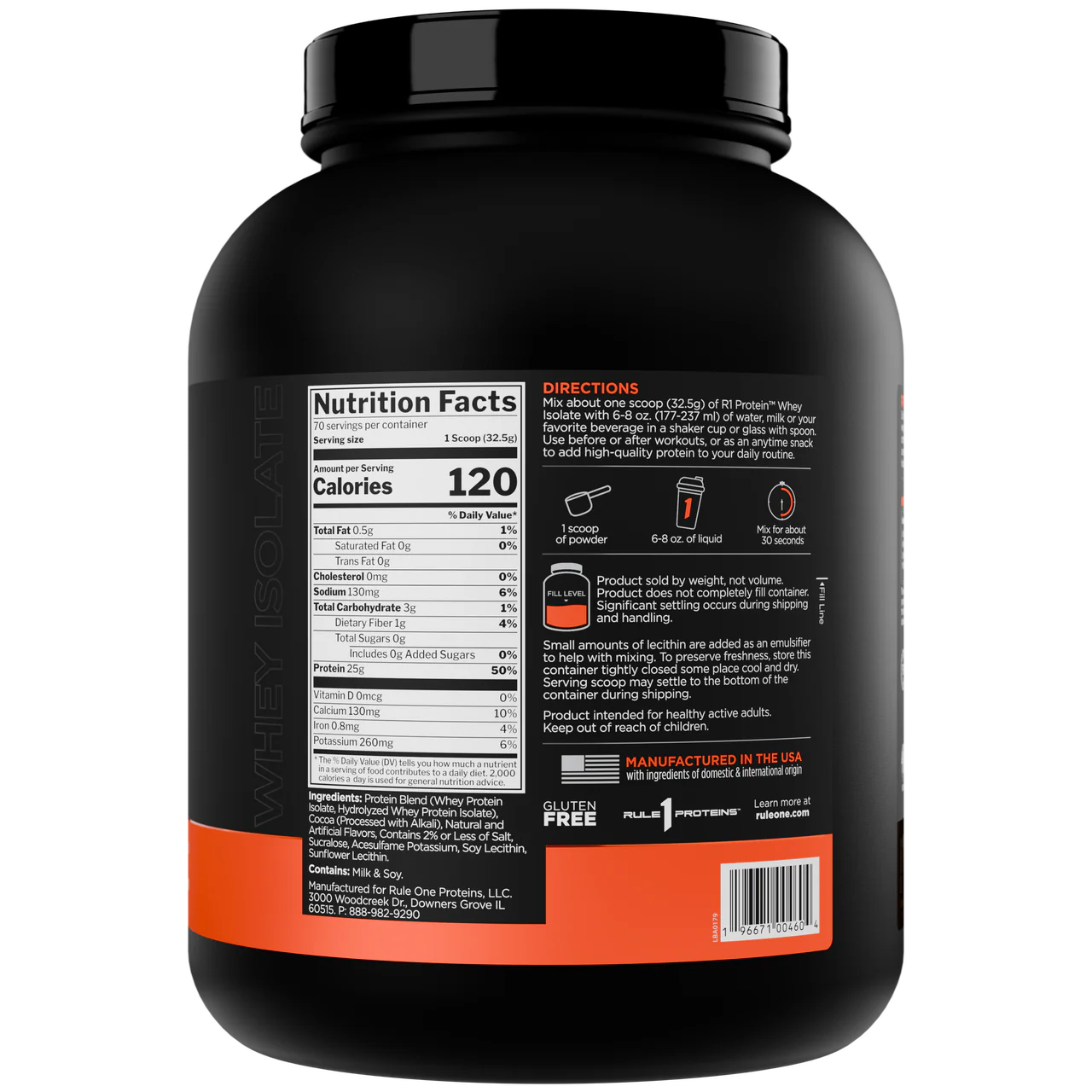 Протеин Изолят Rule 1 Iso Whey 2.2kg — изображение 2