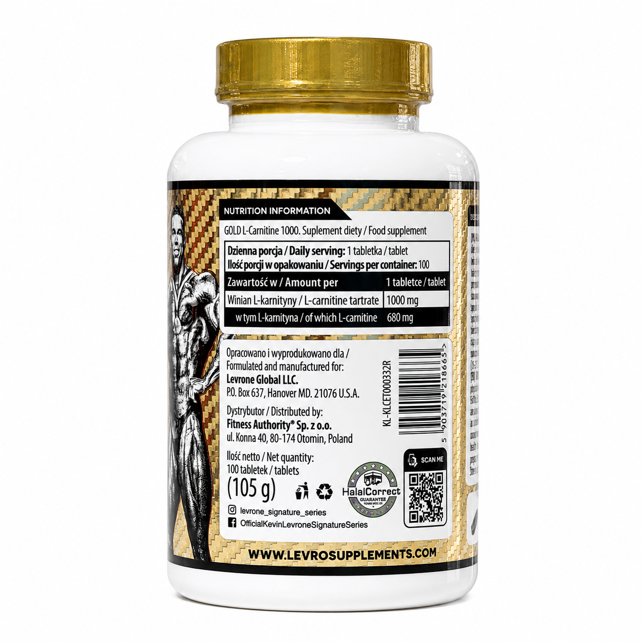 Kevin Levrone Gold L-Carnitine 90 табл. — изображение 2