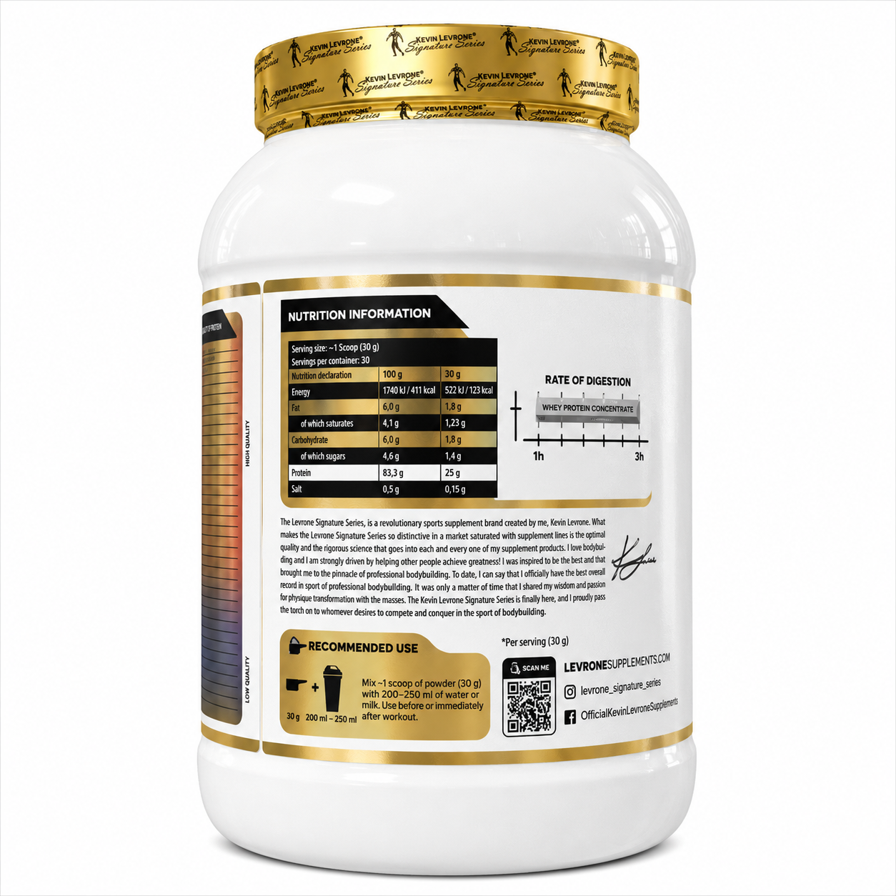 Протеин Kevin Levrone Gold Whey 908 грамм — изображение 2