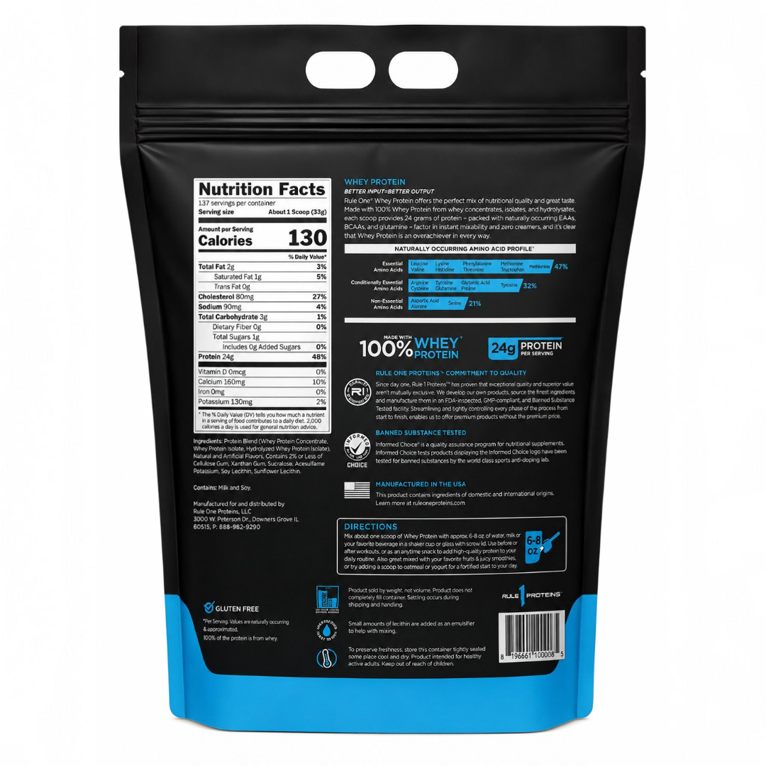 Протеин Rule 1 Whey 4.5кг — изображение 2